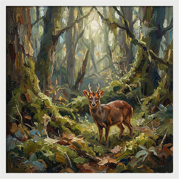 Pudu In The Forest