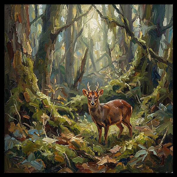 Pudu In The Forest