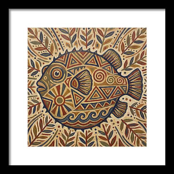 Pufferfish Folk Art