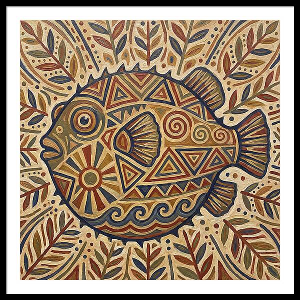 Pufferfish Folk Art
