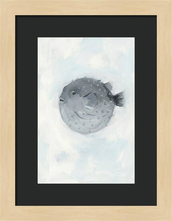 Pufferfish In Soft Blue