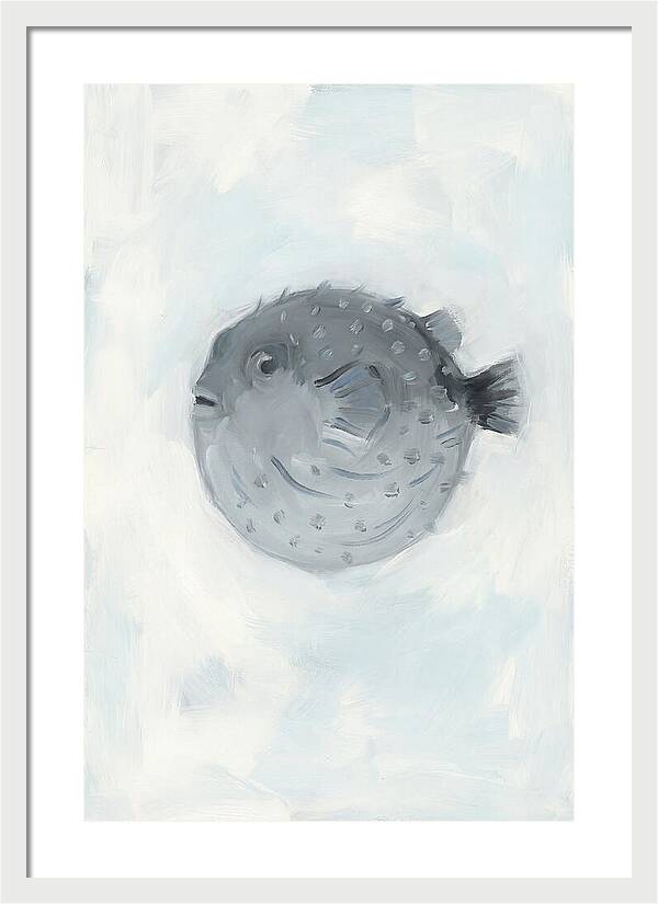 Pufferfish In Soft Blue