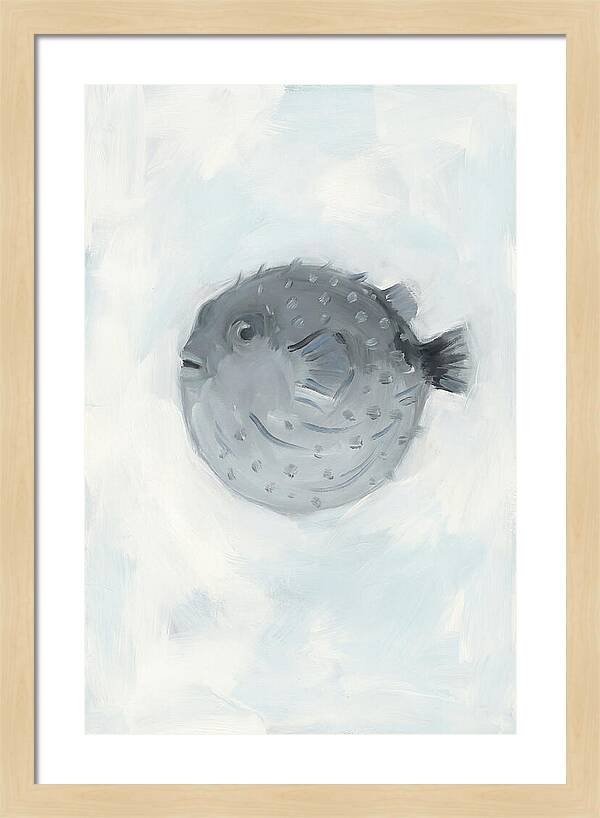 Pufferfish In Soft Blue