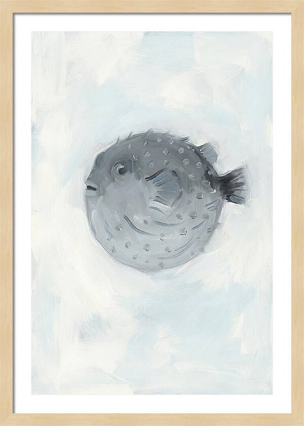 Pufferfish In Soft Blue