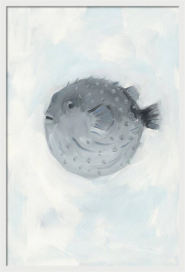 Pufferfish In Soft Blue