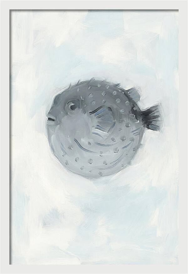 Pufferfish In Soft Blue