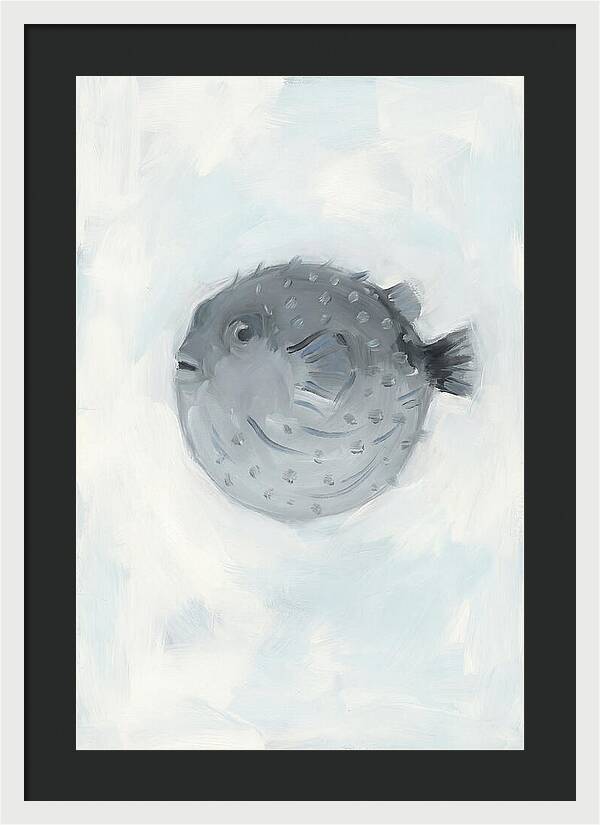 Pufferfish In Soft Blue