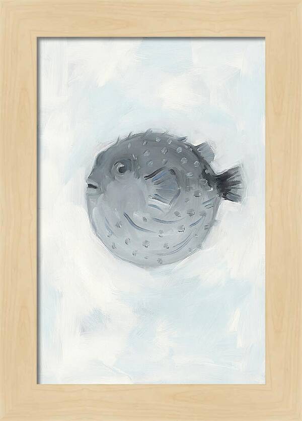 Pufferfish In Soft Blue