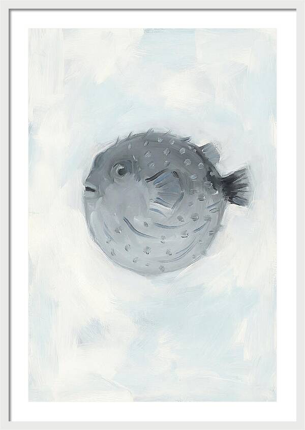 Pufferfish In Soft Blue