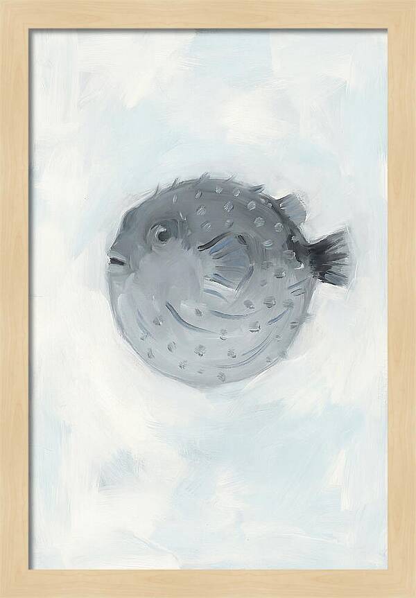 Pufferfish In Soft Blue