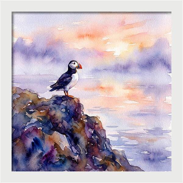 Puffin Along The Coast