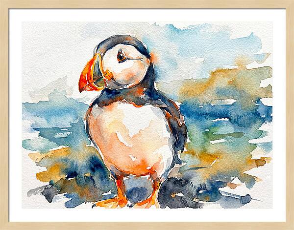 Puffin By The Shore