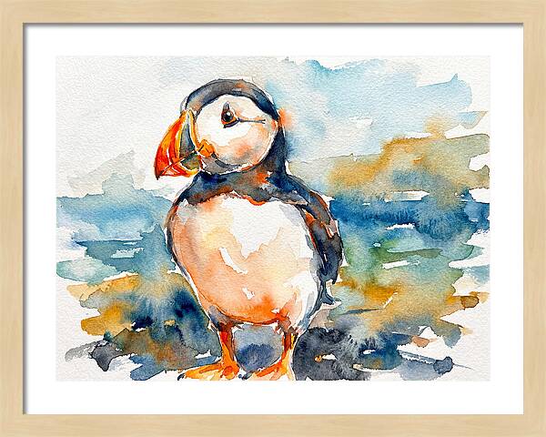 Puffin By The Shore