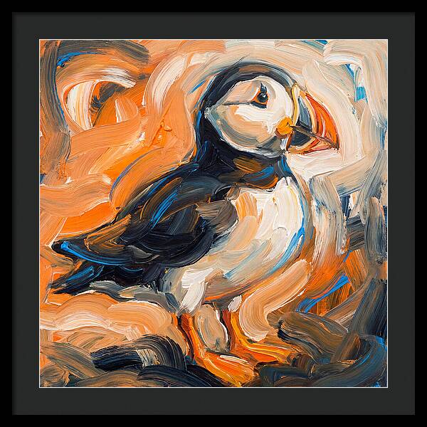 Puffin In Expressionist Style