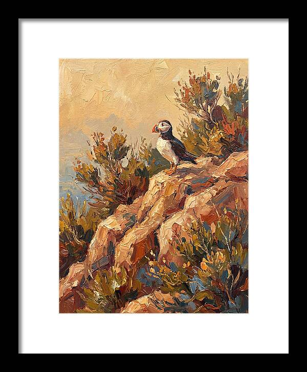 Puffin On A Mediterranean Rock