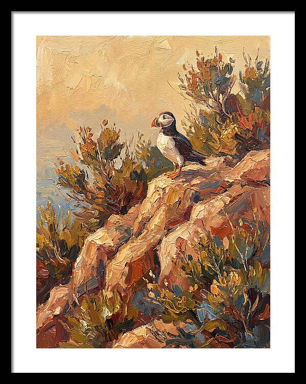 Puffin On A Mediterranean Rock
