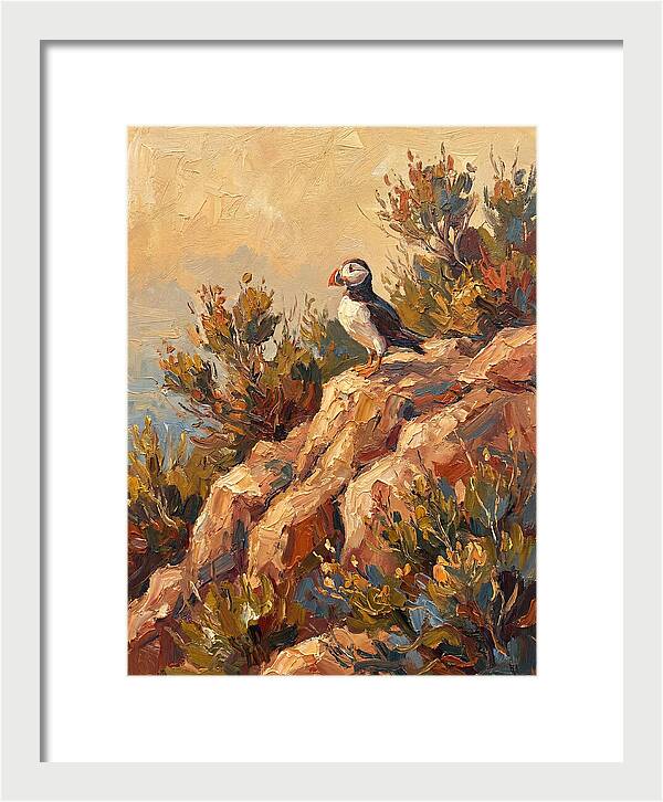 Puffin On A Mediterranean Rock