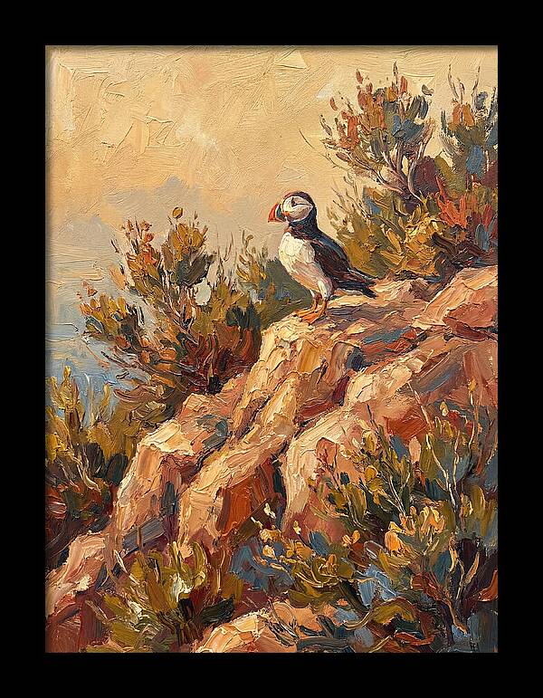 Puffin On A Mediterranean Rock