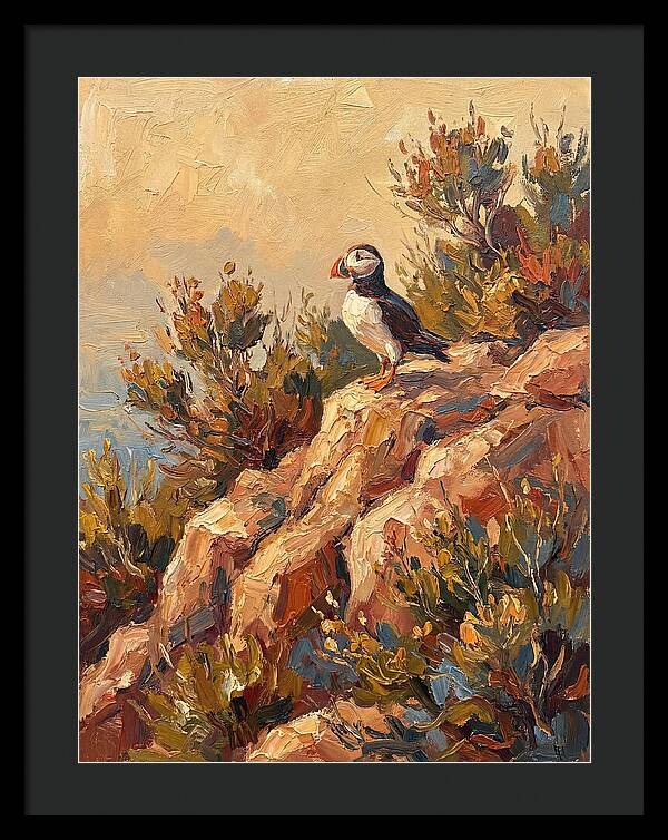 Puffin On A Mediterranean Rock