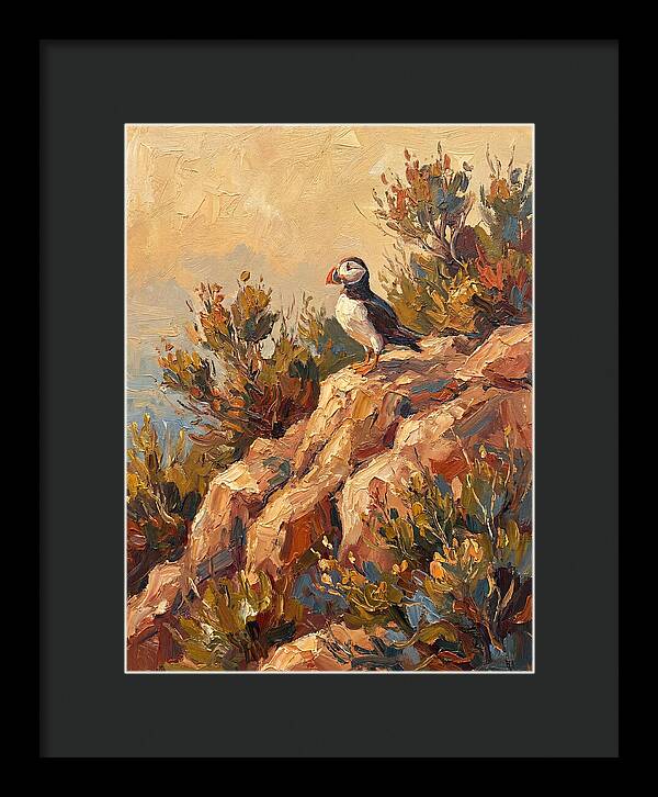 Puffin On A Mediterranean Rock