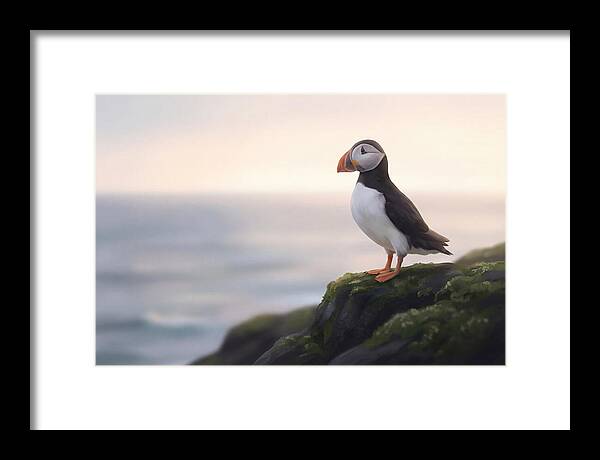 Puffin On The Cliff Edge
