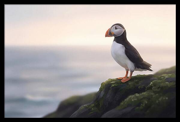 Puffin On The Cliff Edge