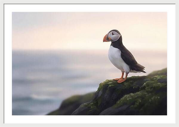 Puffin On The Cliff Edge