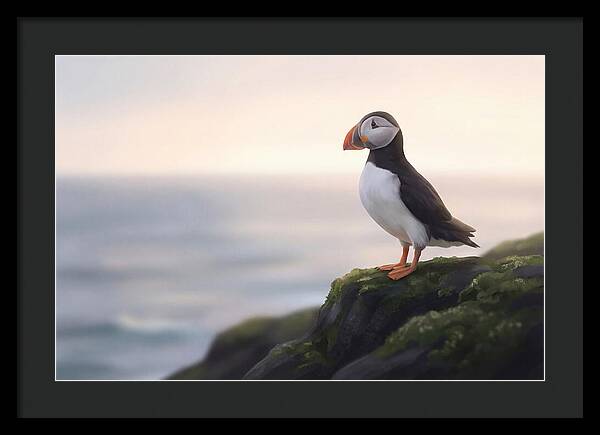 Puffin On The Cliff Edge