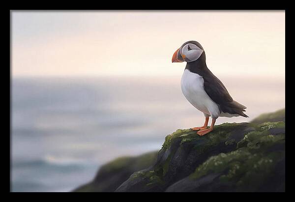 Puffin On The Cliff Edge