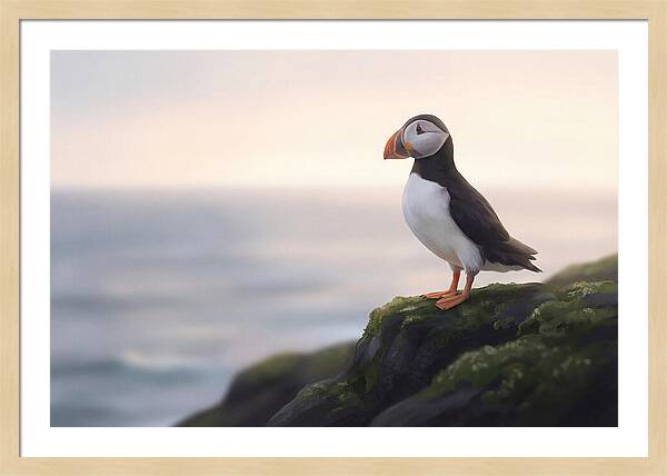 Puffin On The Cliff Edge