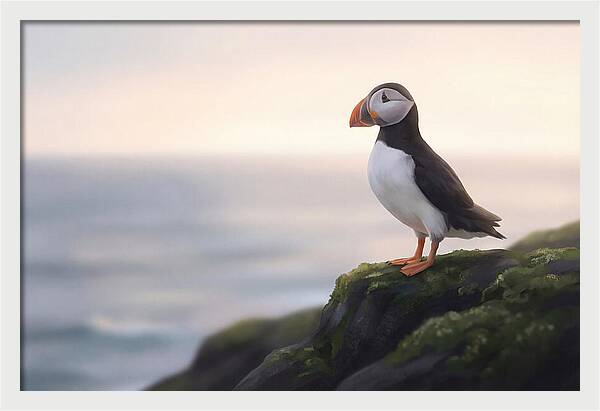 Puffin On The Cliff Edge