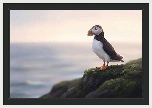 Puffin On The Cliff Edge