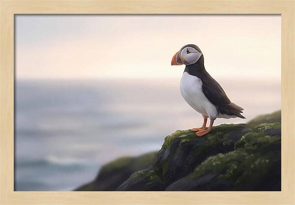 Puffin On The Cliff Edge