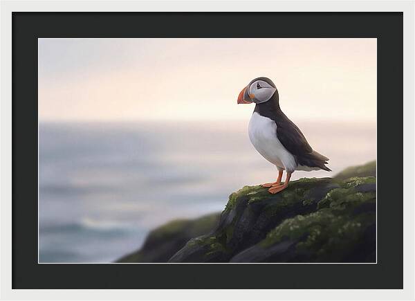 Puffin On The Cliff Edge
