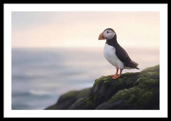 Puffin On The Cliff Edge