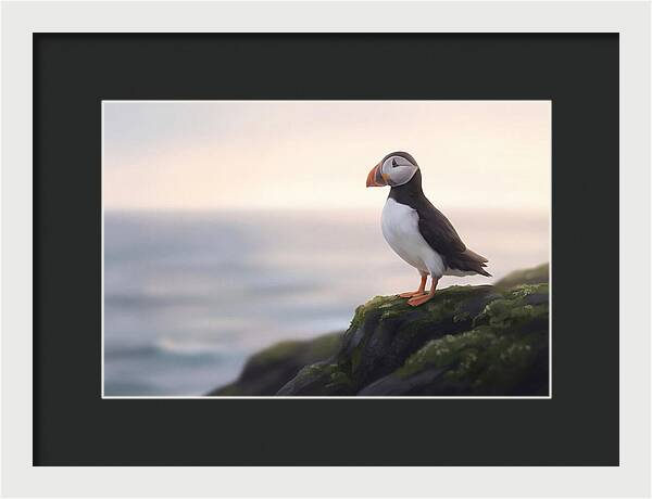 Puffin On The Cliff Edge