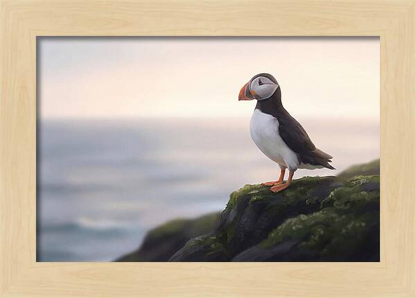 Puffin On The Cliff Edge