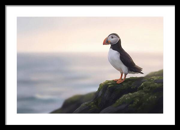 Puffin On The Cliff Edge