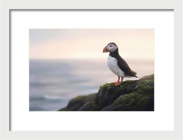Puffin On The Cliff Edge
