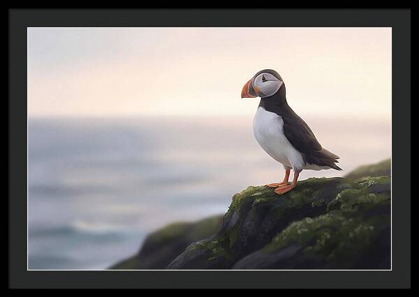 Puffin On The Cliff Edge
