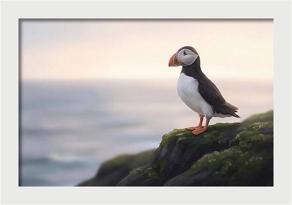 Puffin On The Cliff Edge