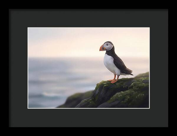 Puffin On The Cliff Edge