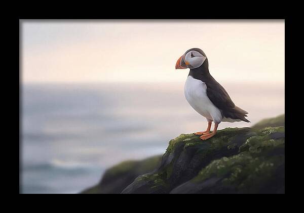 Puffin On The Cliff Edge