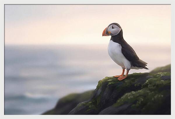 Puffin On The Cliff Edge