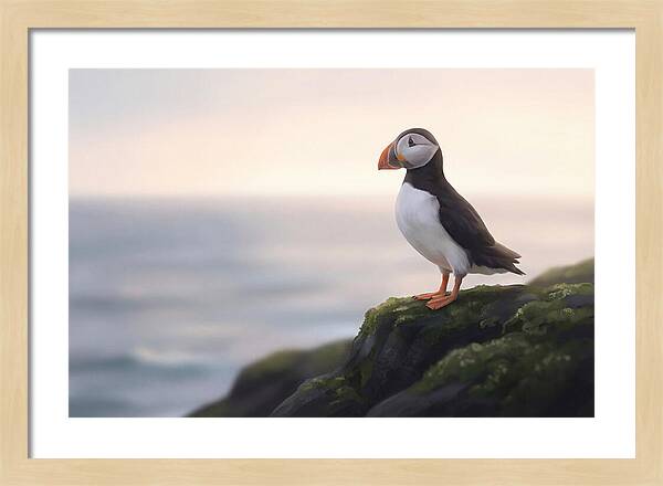 Puffin On The Cliff Edge