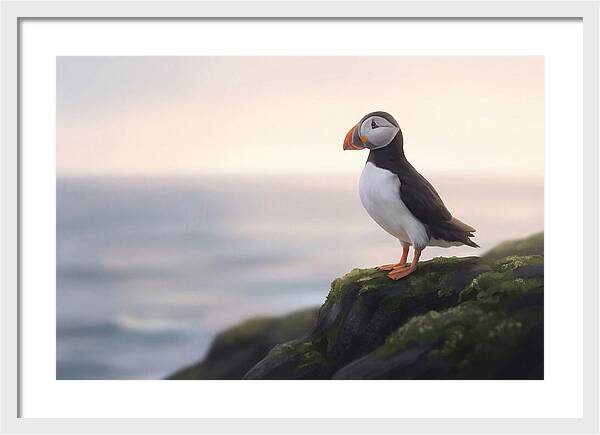 Puffin On The Cliff Edge