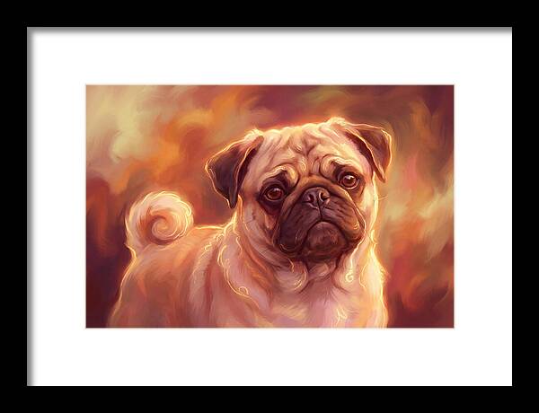 Pug Bathed In Warm Light