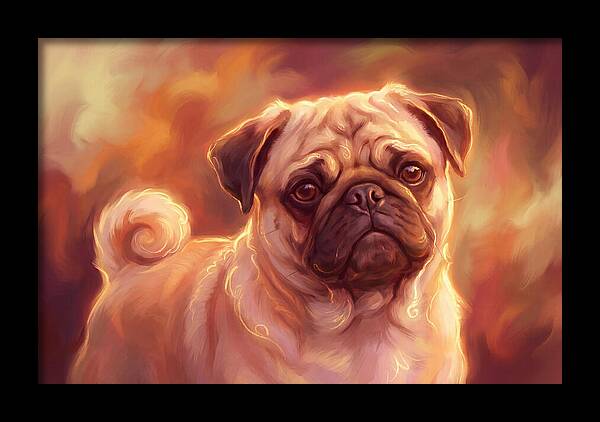 Pug Bathed In Warm Light