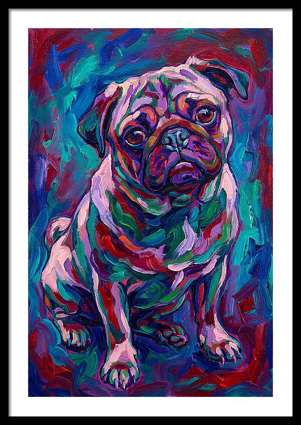 Pug In Vibrant Colors