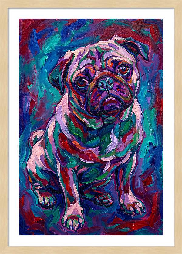 Pug In Vibrant Colors